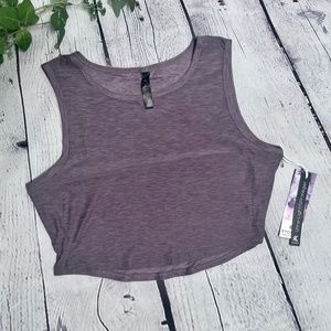 Kyodan Women's Athletic Tank Top New With Tags Purple Cropped Size Medium